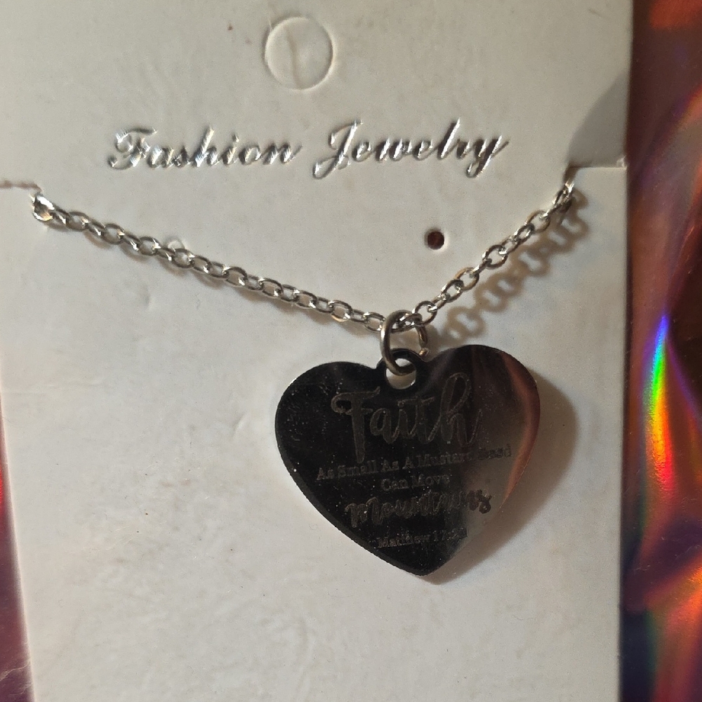 Silver Heart Pendant Necklace